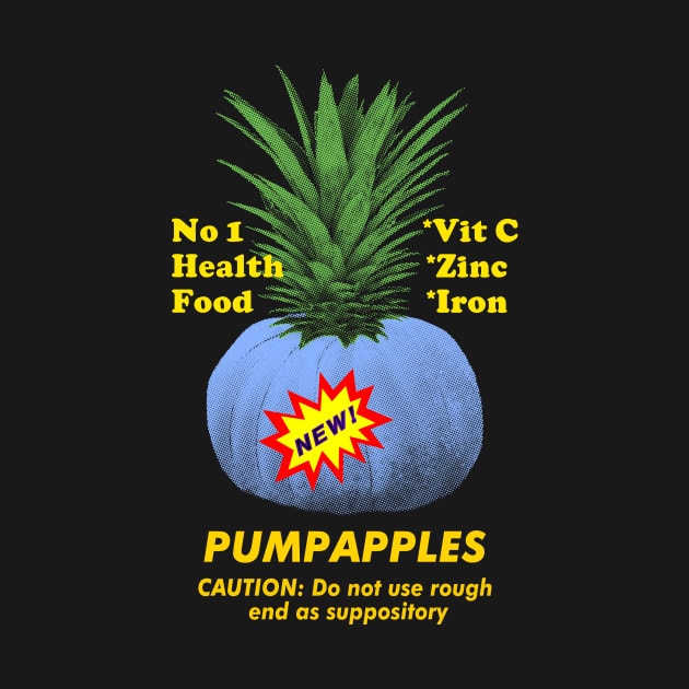 Crazy Blue Pumpkin Pineapple Mock Health Food by scotch