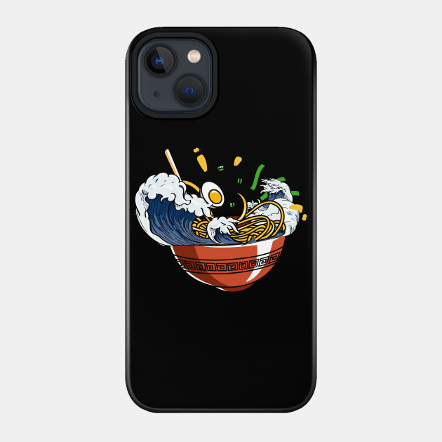 Ramen Merchandise Japanese Wave Ramen Noodle - Ramen Wave - Phone Case