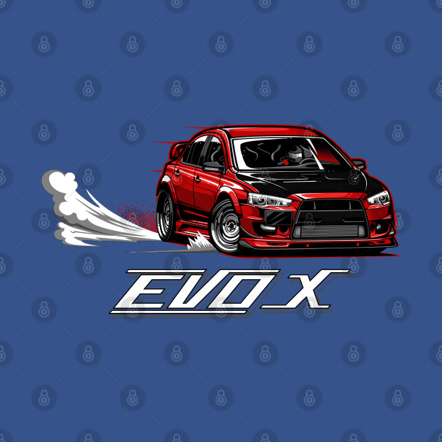 Disover Mitsubishi Evo 10 - Mitsubishi Evolution X - T-Shirt