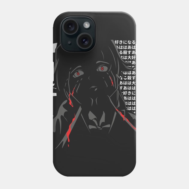 Anime Tshirt Yandere Mirai Nikki for Otaku Phone Case by Anime Gadgets