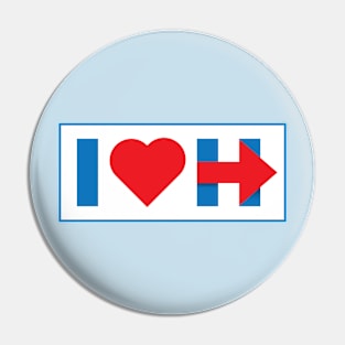 I Heart Hillary Pin