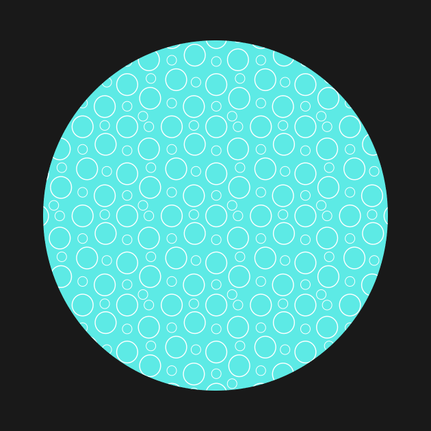 Aqua Bubbles. A simple, modern design in aqua and white. by innerspectrum