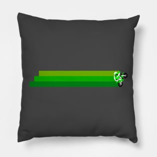 Excite Bike Green Pillow