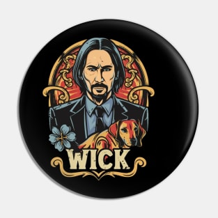 John Wick and dog Pin