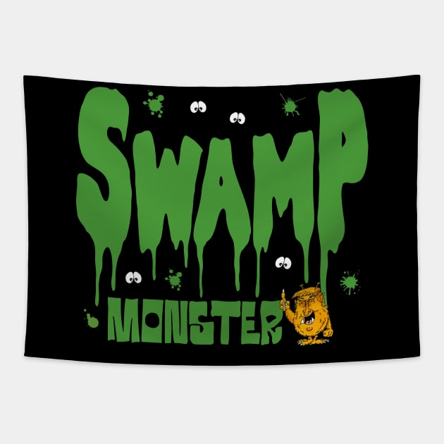 Swamp monster! Tapestry by brendanjohnson