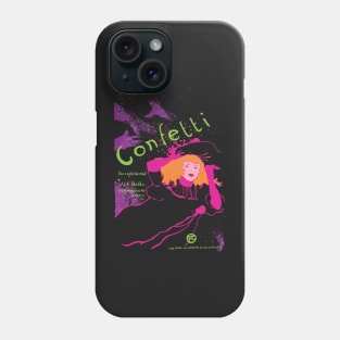 Confetti Art Noveau Bright Colors Purple Pink Green Orange Pink Phone Case