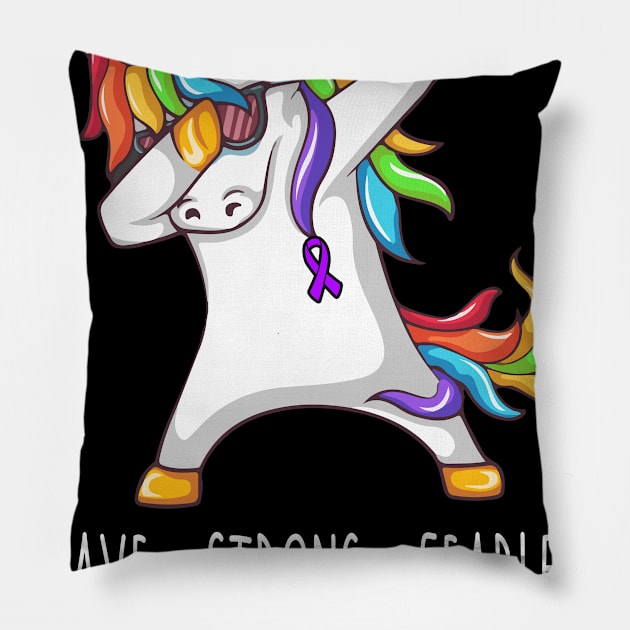 Brave Strong Fearless Retinitis Pigmentosa Support Retinitis Pigmentosa Awareness Gifts Pillow by ThePassion99