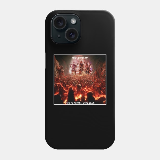 rock concerts Phone Case by ElArrogante