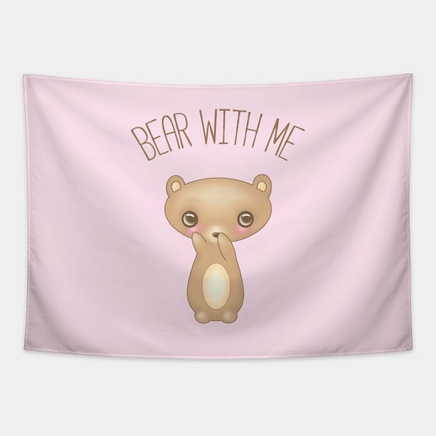 Bear With Me Tapestry by CatAstropheBoxes