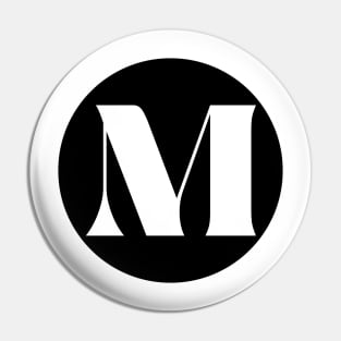 M (Letter Initial Monogram) Pin