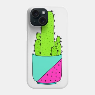 Cute Cactus Design #174: Cacti In A Nice Pot Phone Case