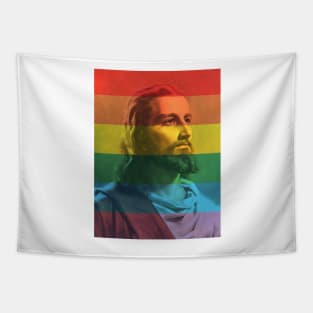 Gay Pride Jesus Tapestry