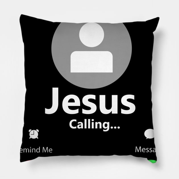 'Jesus Is Calling' Amazing Christians Cross Pillow by ourwackyhome