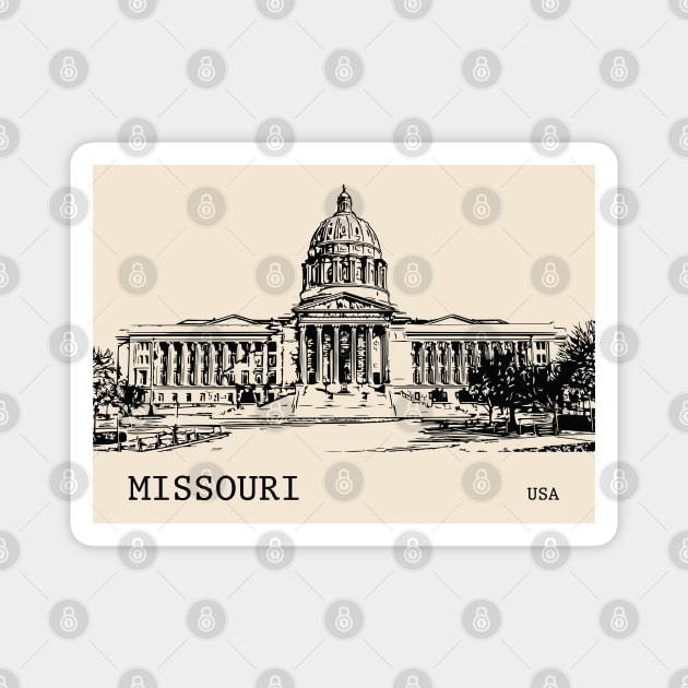 Missouri State USA Magnet by Lakeric