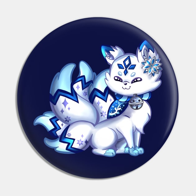 Winter Kitsune Pin by Animechristy