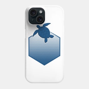 Sea Turtle in the Deep Blue Sea Phone Case