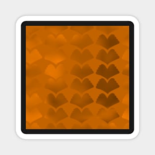 Jewel Ginkgo Single Hue Array Orange 5748 Magnet