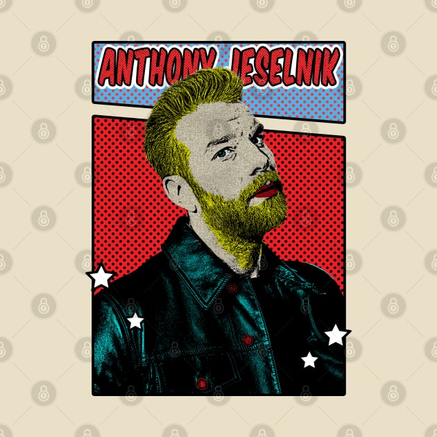 Anthony Jeselnik Pop Art Comic Style by Flasher