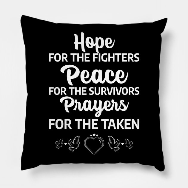 Cancer awareness - World Cancer Day Pillow by New York Designs