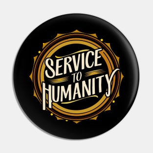 Arise and Render Service to Humanity - Baha'i Faith Pin