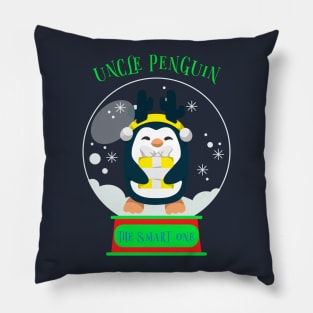 Matching Family Christmas, Smart Uncle Penguin Pillow