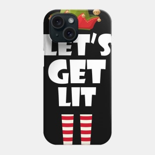 Let's Get Lit Elf Christmas Phone Case