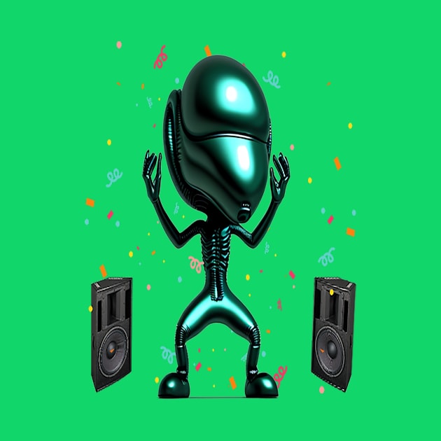 Alien Hip Hop 04 by H.M