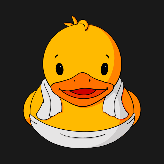 Spa Day Rubber Duck by Alisha Ober Designs