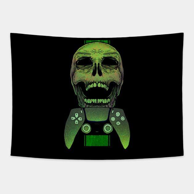 Sick Gamer Skulls Tapestry by DeathAnarchy