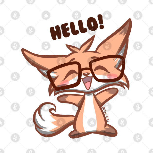Cute Kawaii Nerd Fox hell