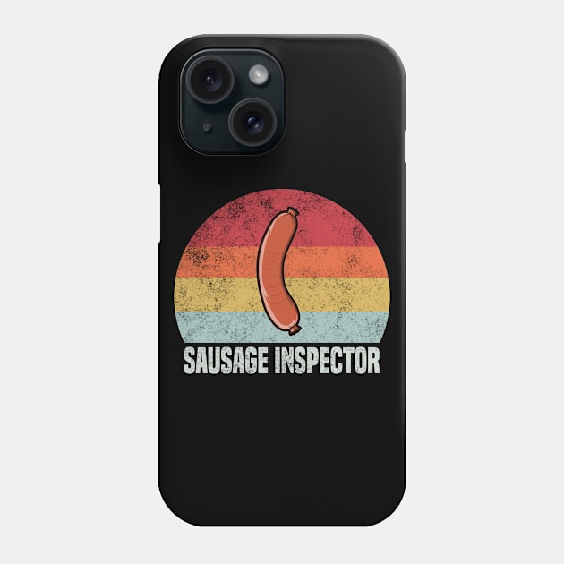 Retro Sausage Inspector - Weiner Lover Phone Case by KawaiinDoodle