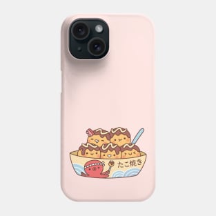 Cute Japanese Food Takoyaki Octopus Balls Phone Case