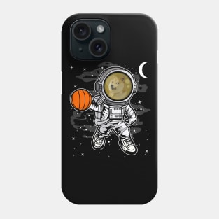 Astronaut Basketball Dogecoin DOGE Coin To The Moon Crypto Token Cryptocurrency Blockchain Wallet Birthday Gift For Men Women Kids Phone Case