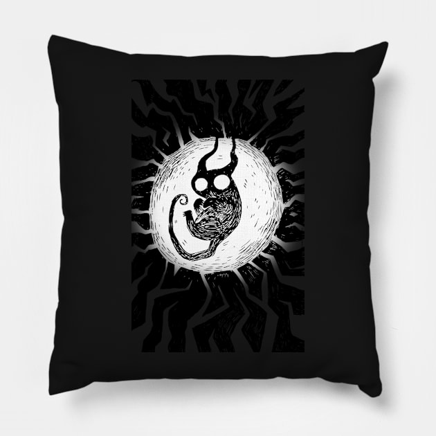 Isolation monster - Inside Pillow by Sloosh