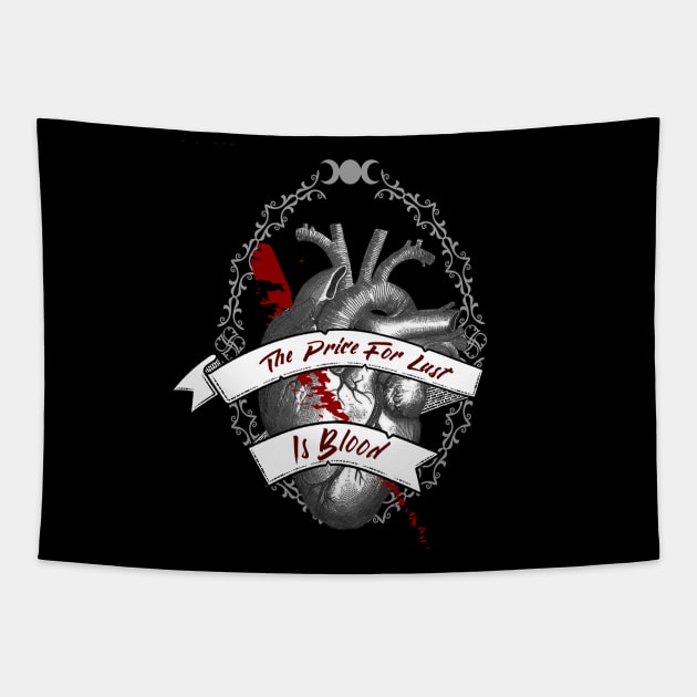 The price For Lust Is Blood / Wicca Godness Tapestry by SimonSay