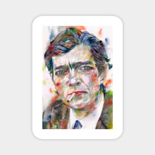 JULIO CORTAZAR watercolor portrait .1 Magnet