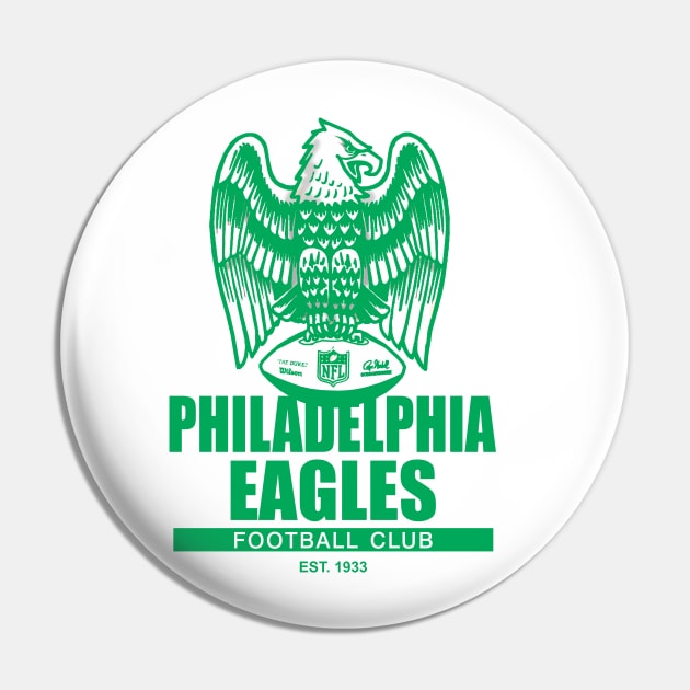 Philadelphia Eagles Retro Look Pin by Tom Stiglich Cartoons