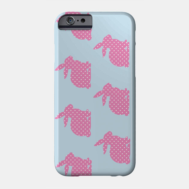 Whoa Baby Pink Bunny Wallpaper Full House Phone Case Teepublic