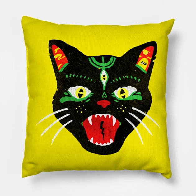 Hellcat Pillow by garbage_party