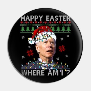 Biden Happy Easter Where Am I Pin