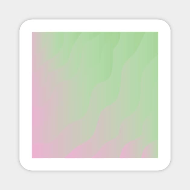 mint and pink abstract background Magnet by Ulka.art