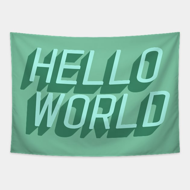 Hello World Tapestry by CateBee8