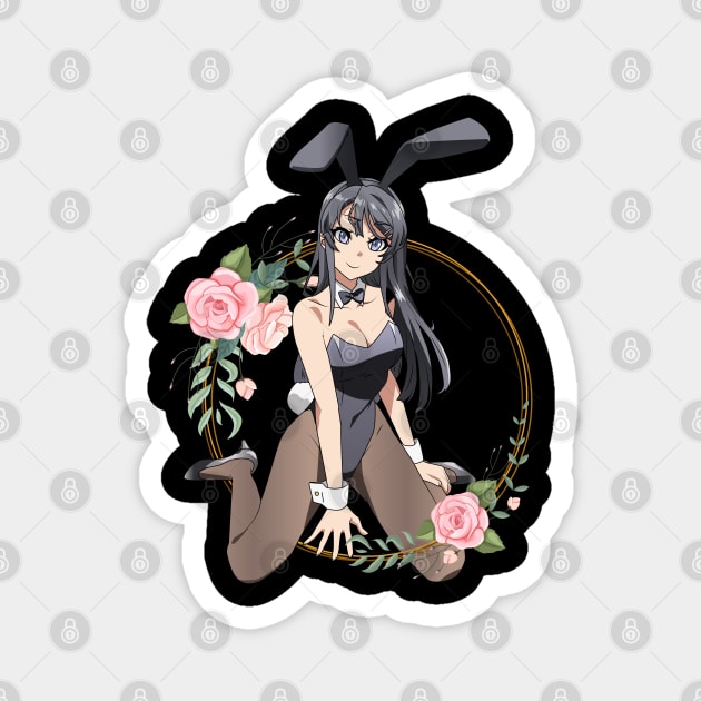 Bunny girl senpai - Mai Sakurajima Magnet by Hala Art