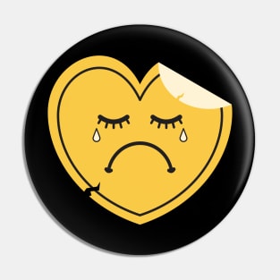 Sad Heart Pin