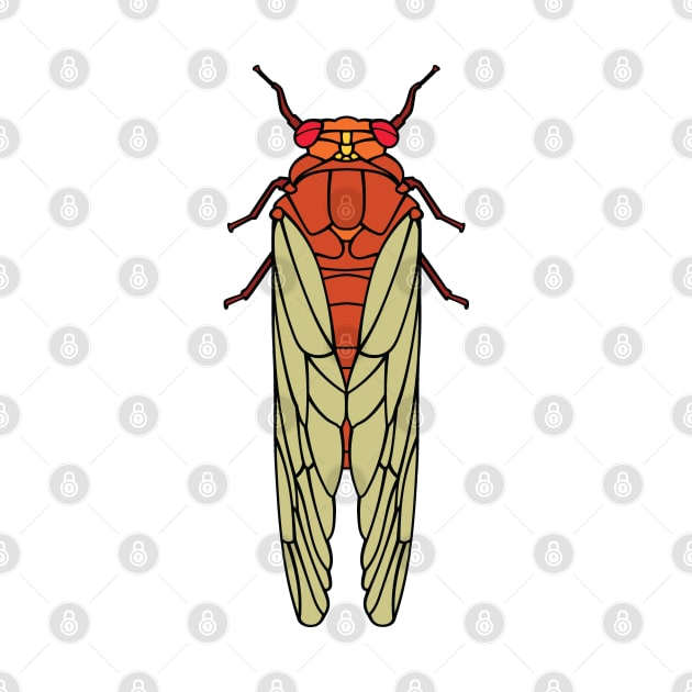 Cicada Graphic by Huhnerdieb Apparel