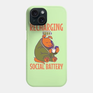 Recharging social battery Phone Case