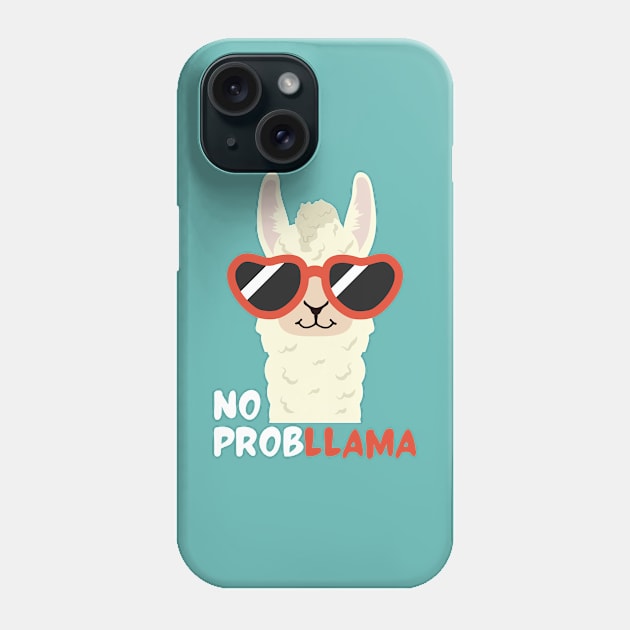 No probllama Phone Case by Random Prints