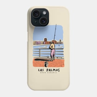 Fisherman in las palmas de Gran Canaria Canary Islands Spain travel Phone Case