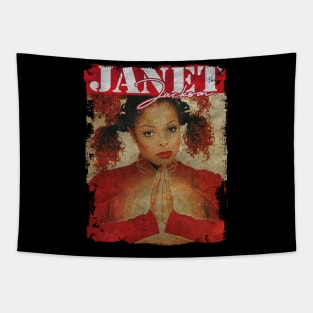 TEXTURE ART- JANET JACKSON RETRO Tapestry