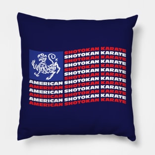 American Shotokan Flag pocket badge Pillow